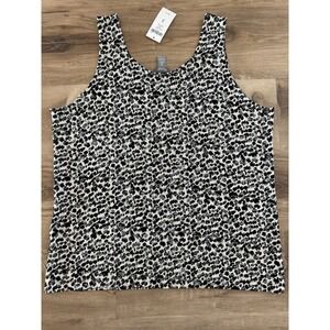 Traveler by‎ Chico Animal Print Sparkle Tank Top Size 3 Women's NWT